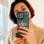 Gepersonaliseerde schattige Highland koe PU leer Flip Wallet telefoon geval voor iPhone met naam RFID-blokkering kaarthouder verjaardagscadeau voor vrouwen