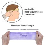 Personalised Gradient Colour Stretchy Anti-sweat Sport Headband with Name Sports Accessory Birthday Gift for Men Women Sports Lovers