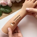 Personalized Cute Cat Dog Bear Cloak Animal Waterproof Temporary Tattoo Stickers with Number Set of 12 Outdoor Activities Party Birthday Gift for Kids