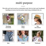 Personifierad Multicolor Birth Flower Headband Handväska Halsduk med namn Holiday Party Födelsedagspresent för flickor Kvinnor