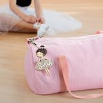 Henkilökohtainen Monivärinen Baletti Tyttö puinen akryyli avaimenperä nimi vuosipäivä syntymäpäivälahja baletti rakastaja ballerina