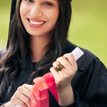 Personalized Birthstone Zodiac Graduation Signet Ring with Engraved Name and Text Graduation Keepsake Gift for High School University Graduates