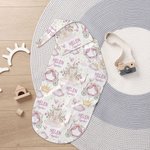 Personalised Cute Princess Castle Butterfly Soft Throw Blanket Swaddle and Knot Hat with Name Baby Shower Birthday Gift for Newborns