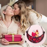 Personalisierter Cartoon Charakter Rückansicht Mond Sonnenfänger mit Namen Fensterdeko Hängende Haus Deko Muttertag Geburtstag Geschenk für Mama Oma