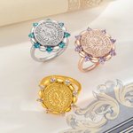 Personalised Birthstone Initial Engraved College Signet Ring with Year and School Name High School University Graduation Gift for Graduates