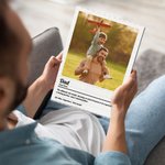 Personalised Dad Photo ABS Building Brick Puzzles with Text Father's Day Birthday Anniversary Gift for Dad Grandpa