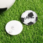 Personnalisé Softball Badminton Basketball Sports Acrylic Bag Charm Accessories for Bogg with Name Game Birthday Gift for Sports Ball Lovers