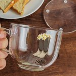 Personalized Birth Flower Western Cowgirl Boots Ceramic Coffee Mug Glass Cup with Name Home Kitchen Decor Birthday Gift for Women