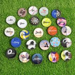 Personnalisé Softball Badminton Basketball Sports Acrylic Bag Charm Accessories for Bogg with Name Game Birthday Gift for Sports Ball Lovers