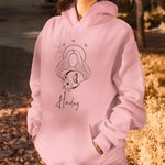 Gepersonaliseerde Multicolor Zodiac Geboortebloem Zacht Sweatshirt Hoodie met Naam Verjaardagscadeau voor Mannen Vrouwen