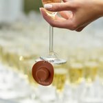 Personalisierter Western Cowgirl-Hut Weinglas-Anhänger mit Namen Junggesellinnenabschied Country Hochzeit  Party Geschenk für Damen