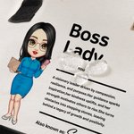Personalizzato Boss Lady Cartoon Character Large Canvas Tote Bag con nome Accessori da viaggio Compleanno Holiday Anniversary Gift for Woman Workers