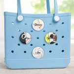 Personnalisé Softball Badminton Basketball Sports Acrylic Bag Charm Accessories for Bogg with Name Game Birthday Gift for Sports Ball Lovers