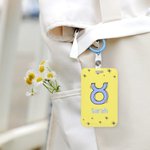 Gepersonaliseerde Sterrenbeeld ID-badge Kaarthouder met Hangriem en Naam Reistoebehoren Kantoor Verjaardagscadeau Voor Studenten en Collega's