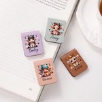 Personalized Highland Cow Leather Magnetic Bookmark Clip with Name Reading Supplies Birthday Gift for Book Lover Bookworm