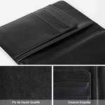 Porte-passeport en Cuir PU Personnalisé avec Personnage de Dessin Animé et Nom Accessoire Fentes pour Cartes Cadeau Anniversaire pour Hommes et Femmes
