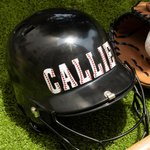 Personalized Baseball Softball Letter Waterproof Helmet Vinyl Decal Sticker with Name Number Birthday Sports Gift for Kids Baseball Softball Lovers