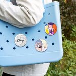 Personnalisé Softball Badminton Basketball Sports Acrylic Bag Charm Accessories for Bogg with Name Game Birthday Gift for Sports Ball Lovers