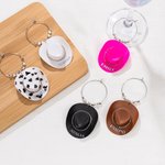 Personalisierter Western Cowgirl-Hut Weinglas-Anhänger mit Namen Junggesellinnenabschied Country Hochzeit  Party Geschenk für Damen