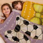Personalized Baseball Softball Bow Soft Throw Blanket with Name Home Decor Birthday Gift for Ball Sports Lovers