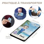 Porte-passeport en Cuir PU Personnalisé avec Personnage de Dessin Animé et Nom Accessoire Fentes pour Cartes Cadeau Anniversaire pour Hommes et Femmes