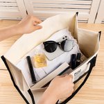 Personalizzato Boss Lady Cartoon Character Large Canvas Tote Bag con nome Accessori da viaggio Compleanno Holiday Anniversary Gift for Woman Workers