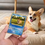 Personalisierte Lustige Klassische TCG Poke Karte mit Foto und Schutzhülle Sammelkartenspiel Geburtstagsgeschenk für Kinder Freunde Paare Poké-Fans