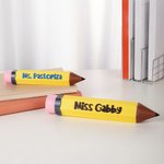 Personalizado Multicolor 3D Impreso Lápiz Nombre Placa Escritorio Decoración Día del Maestro Apreciación Regalo para el Maestro