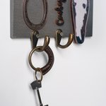 Personalized Simple Leather Keychain with Name Key Accessories Father's Day Mother's Day Birthday Gift for Men Women