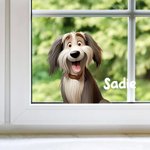 Personalised 3D Cartoon Cat Dog Name Car Sticker with Name Car Window Decor Birthday New Car Housewarming Gift for Pet Lover