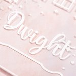 Personalized Cartoon Princess Castle Name Acrylic LED Night Light with Wooden Base Home Decor Birthday Children's Day Gift for Daughters Girls