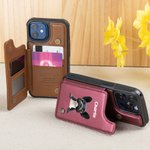 Personalized 3D Cartoon Dog Leather Flip Wallet Phone Case with Name and RFID Blocking Card Holder Birthday Gift for Dog Dad Dog Mom Pet Lovers