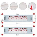 Personalisierte Schneemann Familie Tischdecke mit Namen und Quaste Doppelseitige Weihnachten Esszimmer Dekoration Weihnachten Party Geschenk für Familie