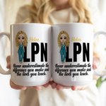Personalized Cartoon Medical Character Ceramic Mug with Name Birthday Appreciation Inspirational Gift for Nurse Doctor Medical Staff