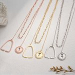 Personalized Stethoscope Engraved Birth Flower Link Chain Necklace Dainty Jewelry Graduation Birthday Gift for Nurse Doctor Medical Students