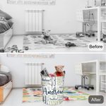 Personligt ordmoln namn tvättförvaringskorg med handtag badrum barnkammare dekoration inflyttning födelsedagspresent för familj barn