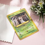 Personalisierte Lustige Klassische TCG Poke Karte mit Foto und Schutzhülle Sammelkartenspiel Geburtstagsgeschenk für Kinder Freunde Paare Poké-Fans