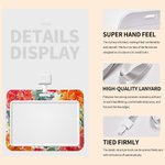 Porte-badge personnalisé avec nom et lanière Accessoires de bureau Cadeau d'anniversaire pour employé(e) de bureau