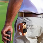 Personlig golfklubbsdesign Golfboll- och teehållare PU-läderväska med namn och bältesklämma Sporttillbehör Födelsedagspresent för golfspelare