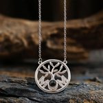 Personalised Mom Family Tree Adjustable Photo Projection Necklace Anniversary Birthday Gift for Women