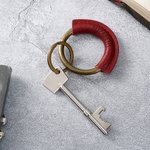 Personalized Simple Leather Keychain with Name Key Accessories Father's Day Mother's Day Birthday Gift for Men Women