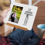 Personalised My First Holy Communion Faith Cross Metal Photo Frame Ornament with Name and Date Desk Decor Birthday Baptism Gift for Kids