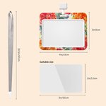 Porte-badge personnalisé avec nom et lanière Accessoires de bureau Cadeau d'anniversaire pour employé(e) de bureau