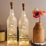 Personalized Father Son Fist Bump LED Night Light Bottle Lamp with 1-12 Kids Names Home Decoration Father's Day Birthday Gift for Dad Grandfather