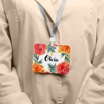 Porte-badge personnalisé avec nom et lanière Accessoires de bureau Cadeau d'anniversaire pour employé(e) de bureau