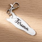 Personlig Flerfärgad Söt Hästansikte Födelsemärke Foto Nyckelring med Namn Väska Tillbehör Ridsport Jubileum Födelsedagspresent för Hästälskare