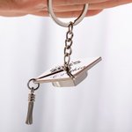 Personalised Graduation Cap Class of 2025 Engraved Name Keychain with Tassel Pendant Backpack Accessories Graduation Party Gift for Graduates