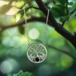 Personalised Mom Family Tree Adjustable Photo Projection Necklace Anniversary Birthday Gift for Women