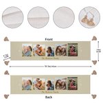 Personalisierte Familie Foto Collage Tischtuch mit Namen Esszimmer Dekoration Geburtstag Housewarming Geschenk für Familie
