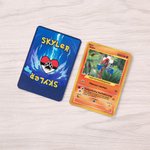 Personalisierte Lustige Klassische TCG Poke Karte mit Foto und Schutzhülle Sammelkartenspiel Geburtstagsgeschenk für Kinder Freunde Paare Poké-Fans